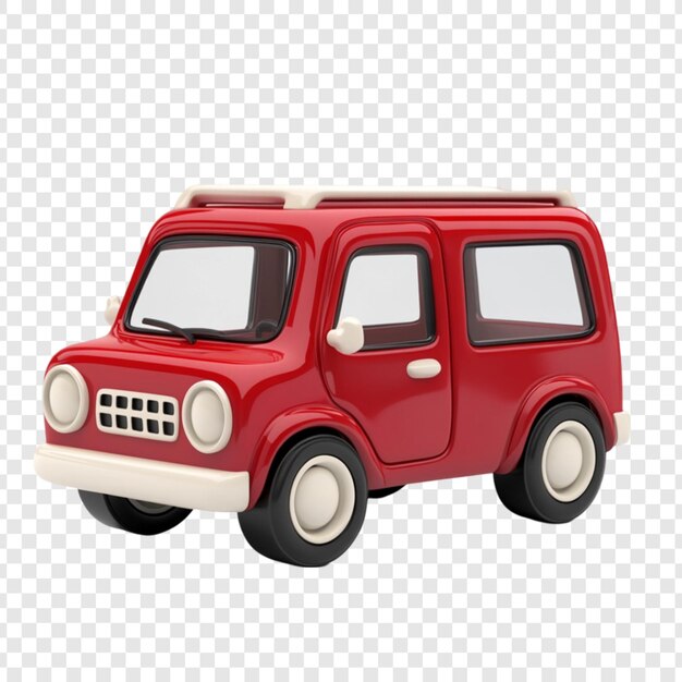 Renderizado en 3D al estilo de las caricaturas de Red Retro Van