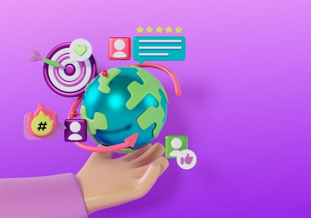 Renderizado en 3D de los antecedentes de las ventas de comercialización