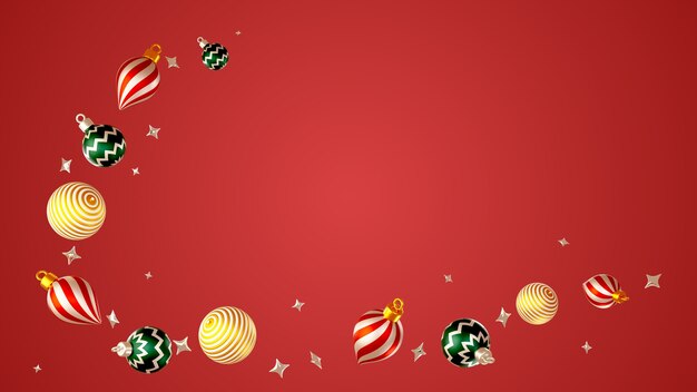 Renderizado en 3D del fondo de la Navidad