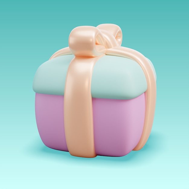 Renderizado en 3D del icono de compra en línea