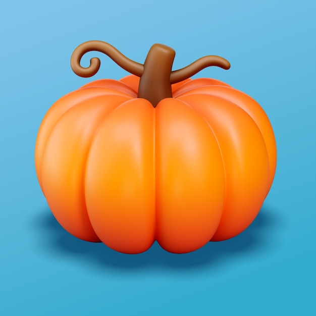 Renderizado en 3D del icono del otoño