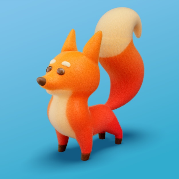 Renderizado en 3D del icono del otoño