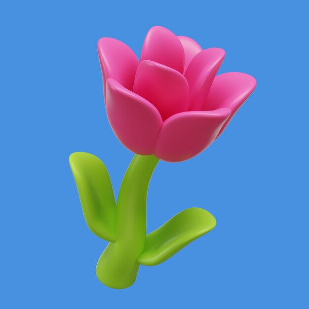 Renderizado en 3D del icono de vibración positiva