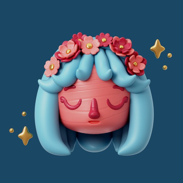 Renderizado en 3D del icono de Virgo