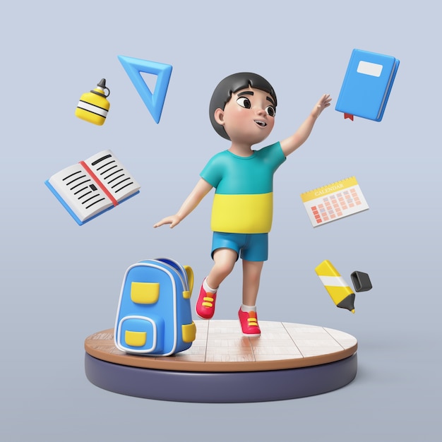 Renderizado en 3D de la pose del estudiante