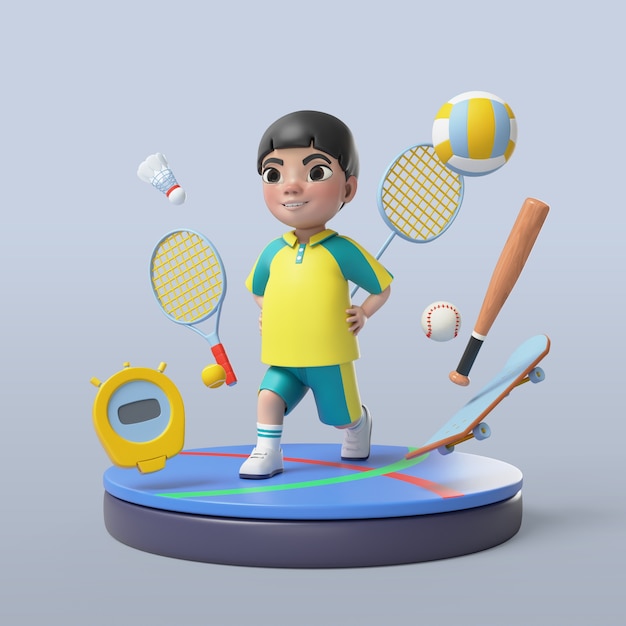 Renderizado en 3D de la pose del estudiante
