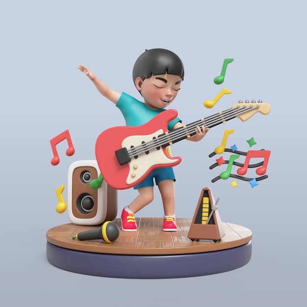 Renderizado en 3D de la pose del estudiante