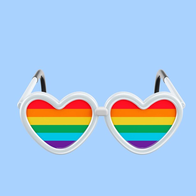 Renderizado en 3D del símbolo del orgullo