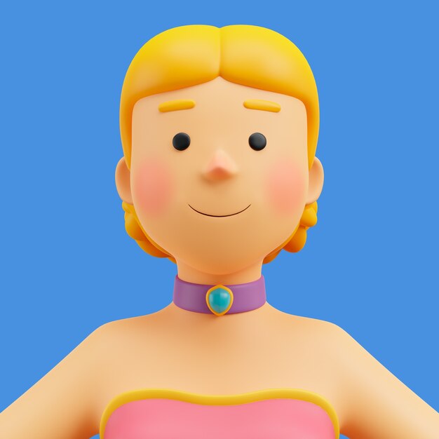representación 3d de avatar