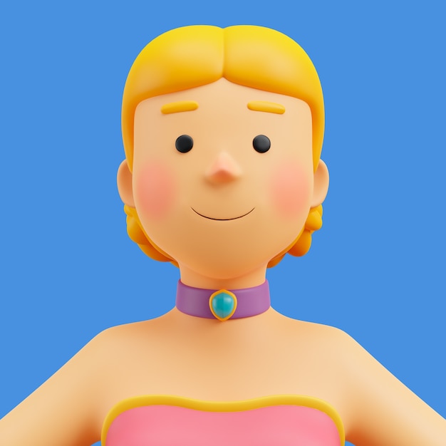representación 3d de avatar