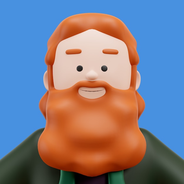 representación 3d de avatar
