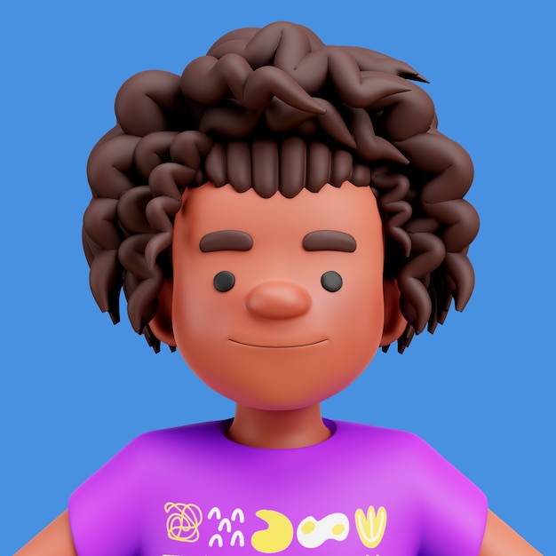 representación 3d de avatar