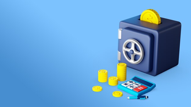 representación en 3D del concepto de negocio