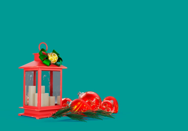 PSD gratuito representación 3d de fondo de navidad