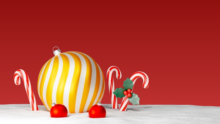 PSD gratuito representación 3d de fondo de navidad