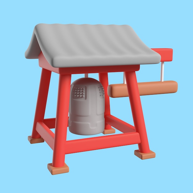 Representación 3d del icono de año nuevo