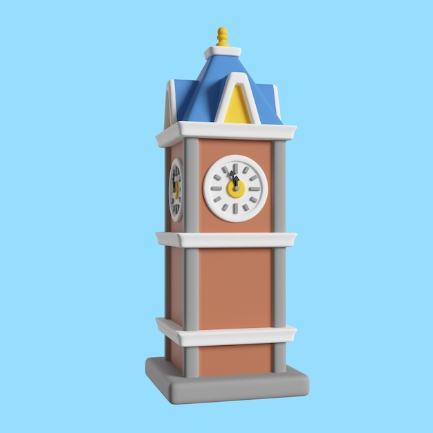 Representación 3d del icono de año nuevo
