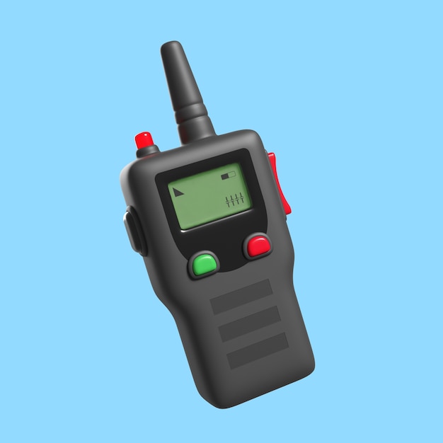 Representación 3D del icono de bombero
