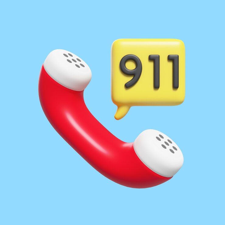 PSD gratuito representación 3d del icono de bombero