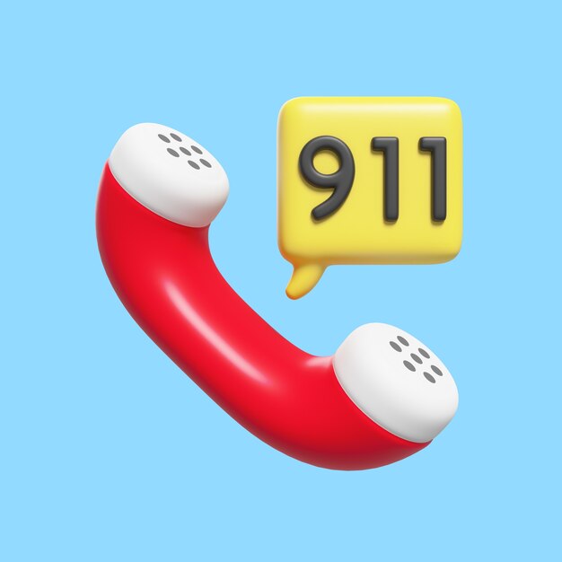 Representación 3D del icono de bombero