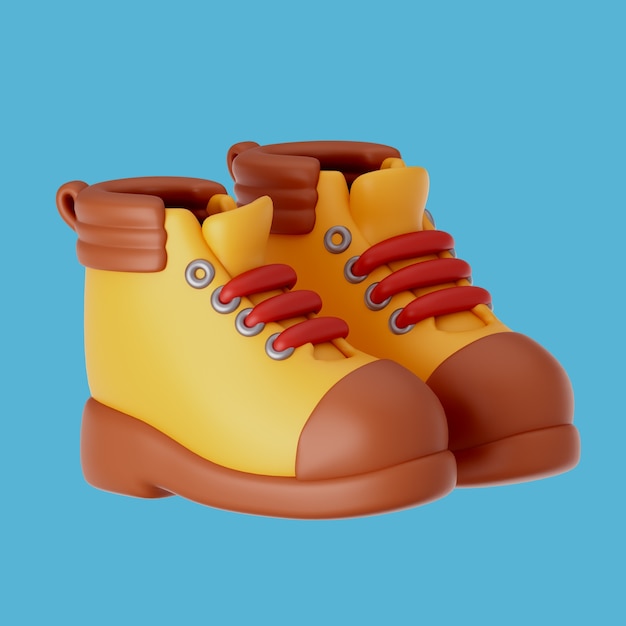 Representación 3D del icono de camping