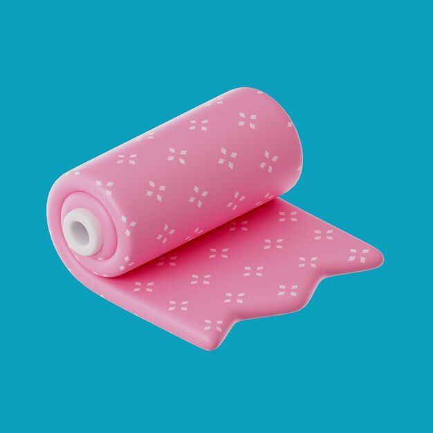 Representación 3D del icono del diseño de moda