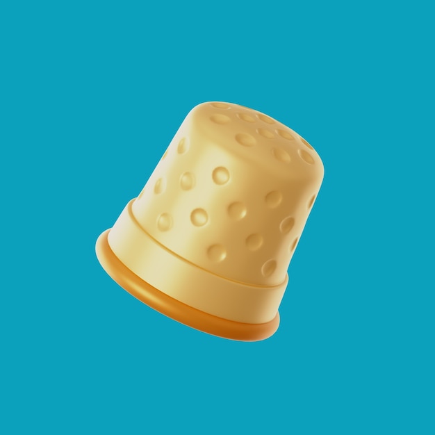 Representación 3D del icono del diseño de moda