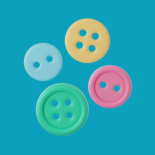 Representación 3D del icono del diseño de moda
