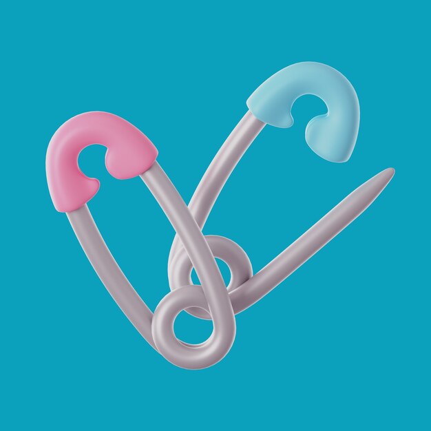 Representación 3D del icono del diseño de moda
