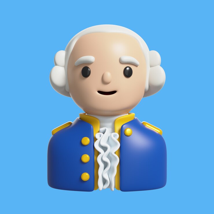 PSD gratuito representación 3d del icono de ee. uu.