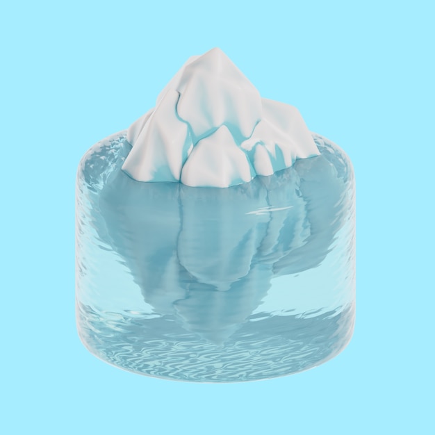 Representación 3d del icono del elemento del paisaje