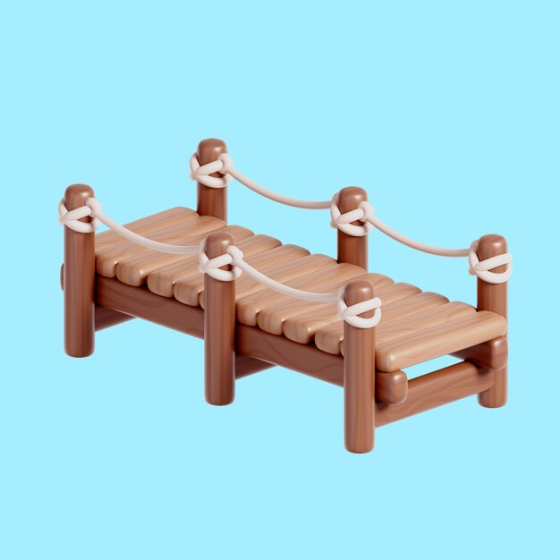 Representación 3d del icono del elemento del paisaje