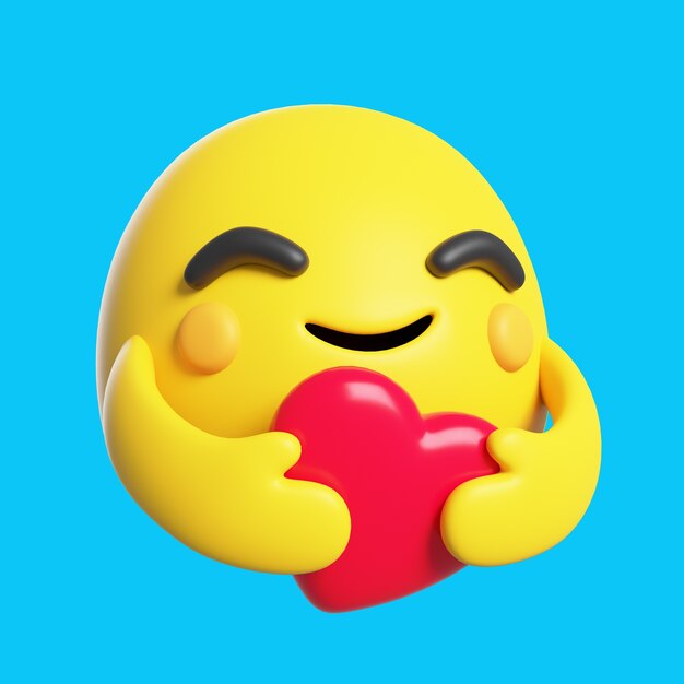 Representación 3D del icono de emoji
