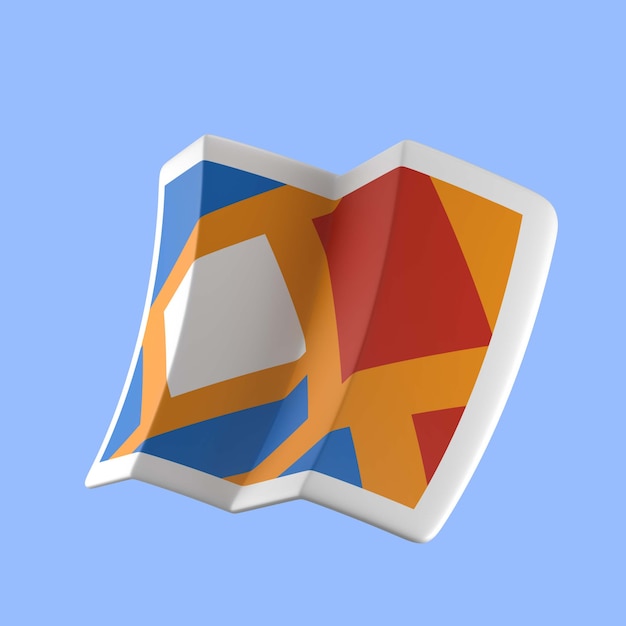 Representación 3D del icono de interfaz de usuario