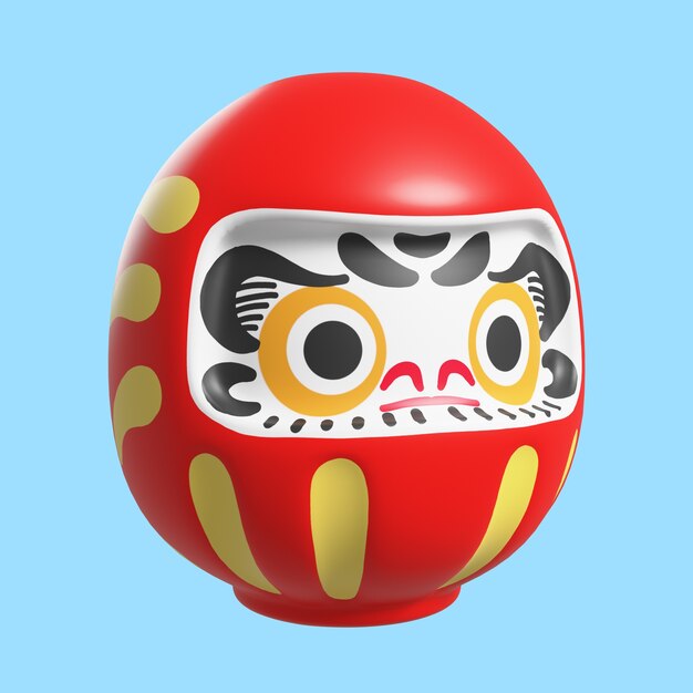 Representación 3D del icono de Japón