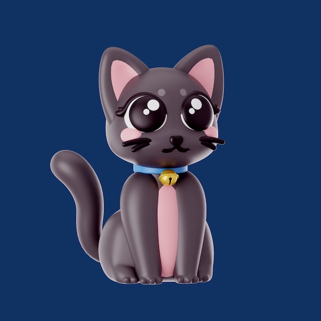 Representación 3D del icono de la noche