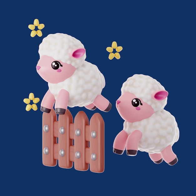 Representación 3D del icono de la noche