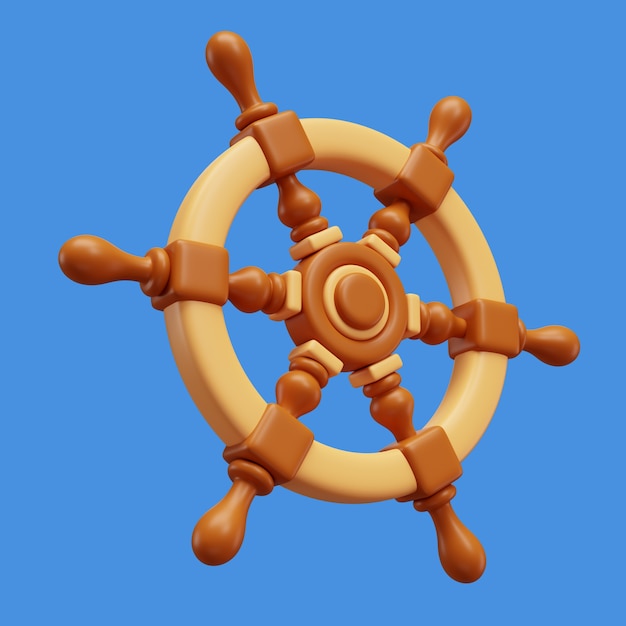 Representación 3d del icono de piratas