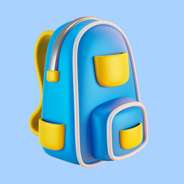 Representación 3D del icono de regreso a la escuela