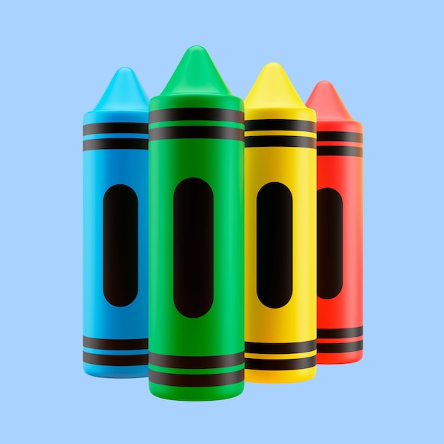 Representación 3D del icono de regreso a la escuela