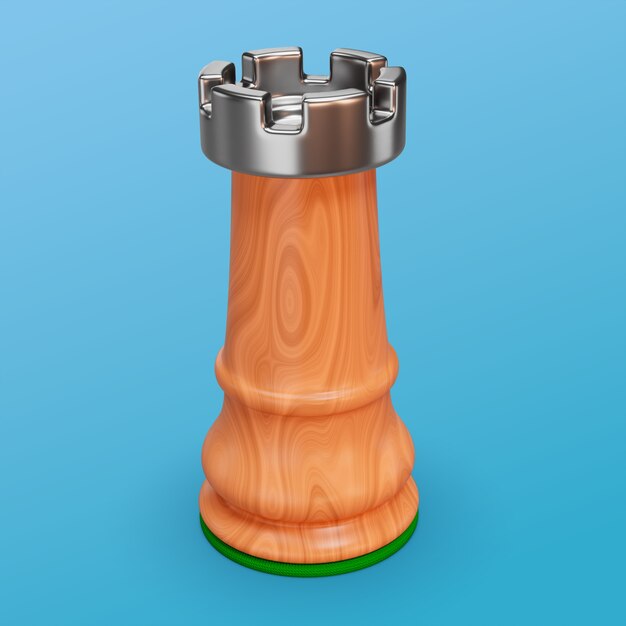 Representación 3D de piezas de ajedrez
