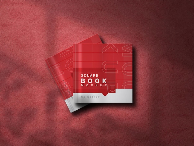 Download Mockup de libro cuadrado | Archivo PSD Gratis