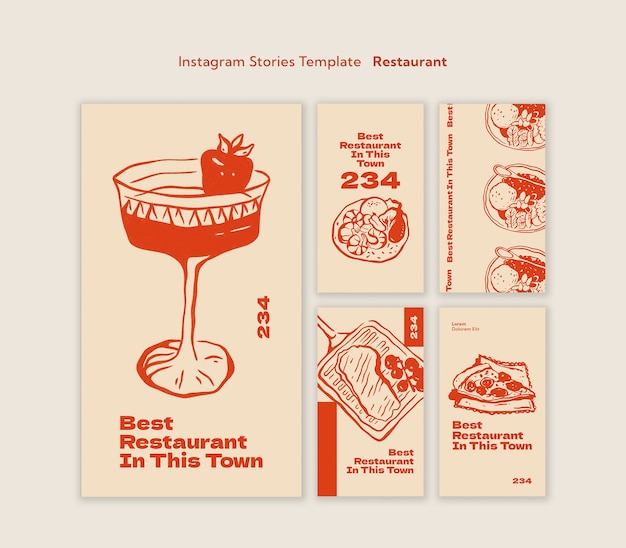 PSD gratuito restaurant template design