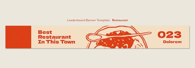PSD gratuito restaurant template design