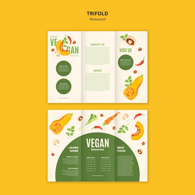 PSD gratuito restaurant template design