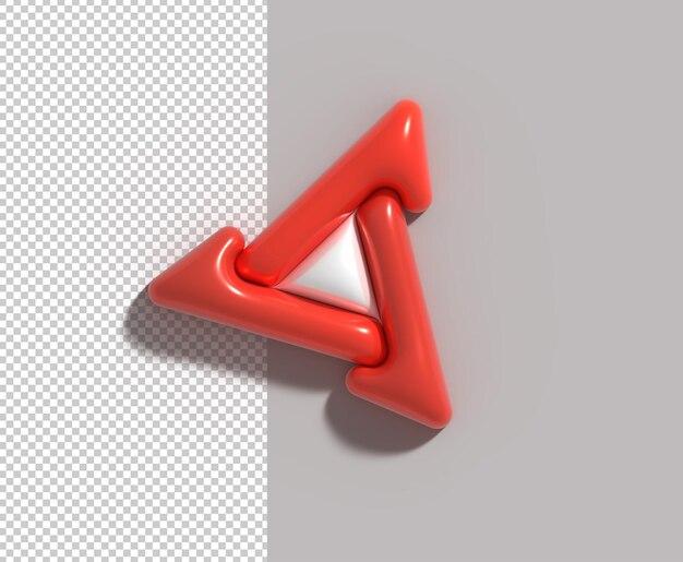 Resumen 3d Web Logo Tipográfico Psd Transparente