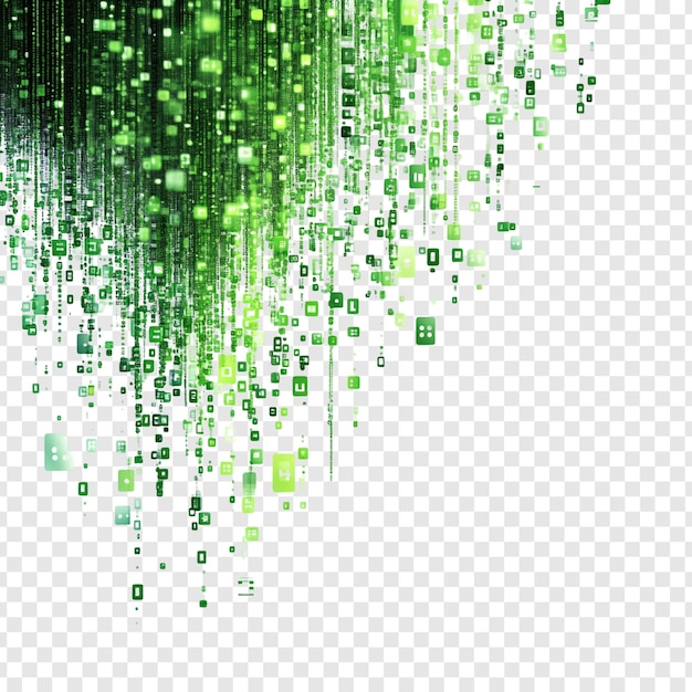 Resumen La lluvia digital verde una visualización dinámica del flujo de datos
