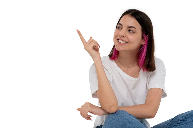 PSD gratuito retrato de estudio de joven adolescente
