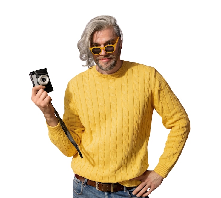 PSD gratuito retrato de hombre de mediana edad