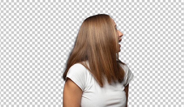 retrato de mujer rubia con rostro expresivo